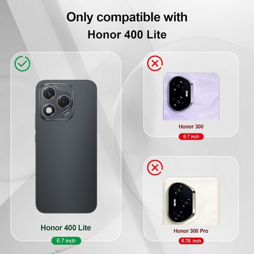 product_image_name-Generic-Case for Honor 400 Lite, Silicone Case with Camera Lens Full Protection, Shockproof Protective Case with Microfiber Lining -Black-5