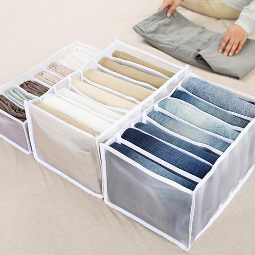 KANUSHI Industries® Non Woven Shirt/T-Shirt/Jeans Pant/Trousers Cover/Shirt  Organizer(Pack of 4)(SHIRT-COVER-GREY-4PC) : Amazon.in: Home & Kitchen