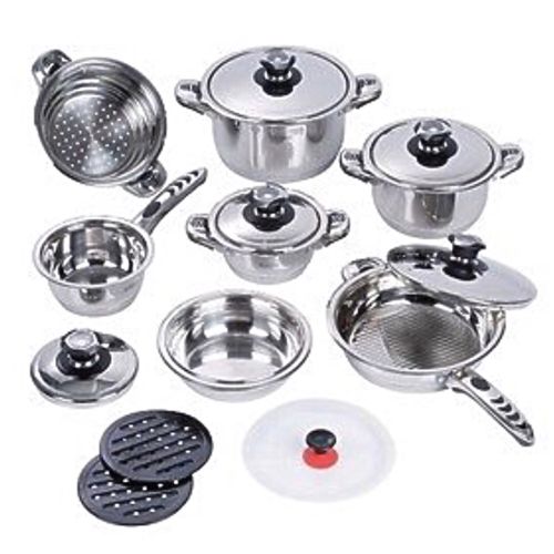 اشتري Generic Stainless Steel Cookware Set - 16 Pcs في مصر