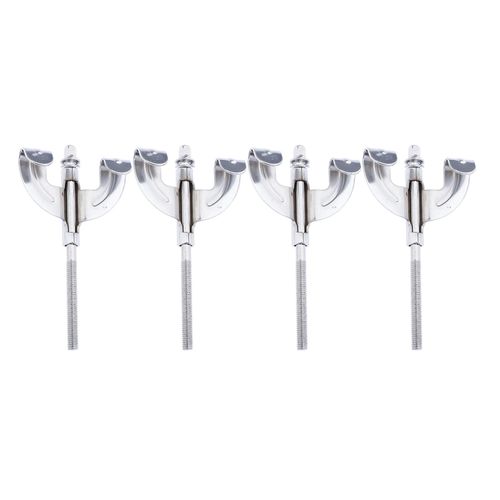 Generic 4x Bass Drum Claws And Tension Rods 100mmx6mm For Drum