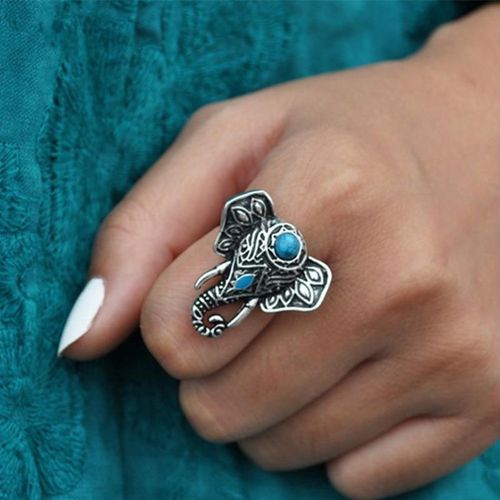 Elephant finger ring hot sale