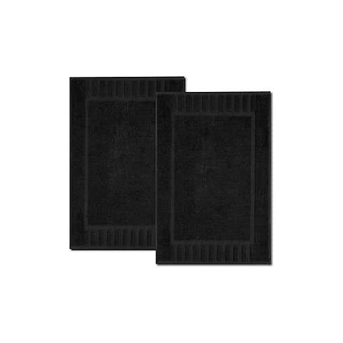 product_image_name-Signoola-سجادة الحمام الفاخرة الكلاسيكية من سيجنولا - قطعة واحدة - غير قابلة للانزلاق وامتصاصها عالٍ - مثالية للمنتجعات والفنادق - 50 × 70 سم - لون أسود-1