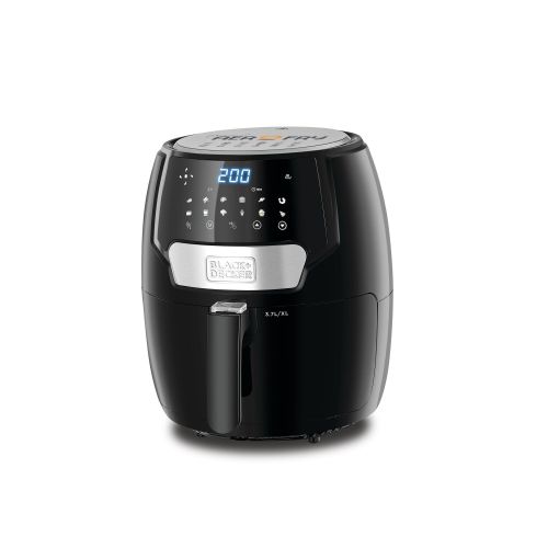 Black + Decker Digital Air Fryer, 3.7 Liters, 1500 Watt, Black- AF4037-B5