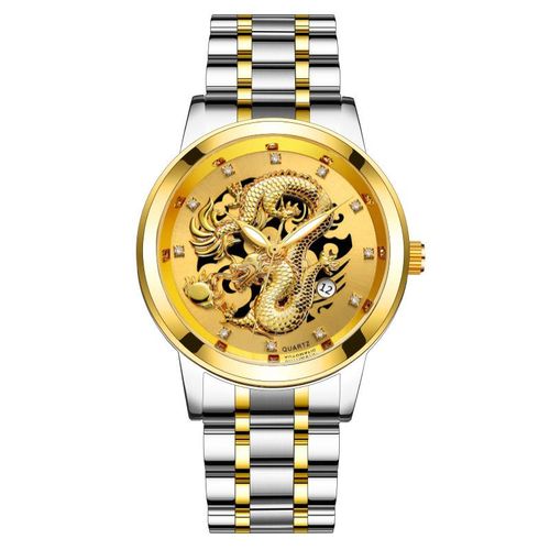 Xinew Chinese dragon Men s Fashion Calendar Stainless Steel Business Casual Quartz Watch Best Price Online Jumia Egypt