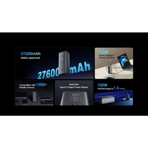 product_image_name-Oraimo-بنك طاقة فائق السرعة 130 واط 27600 مللي أمبير للكمبيوتر المحمول والهواتف OPB-727SQ-4