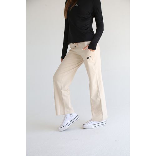 Wide-leg Pants - Light beige - Ladies