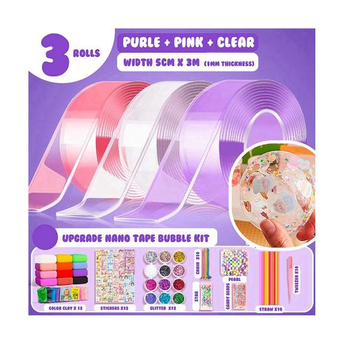 تسوق Color Nano Tape Bubble Kit for Kids Magic Sticky Ball DIY Elastic  Bubbles Nano Tape Toys Double Sided Bubblable Tapes اونلاين