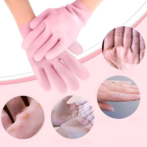 product_image_name-Generic-قفازات سيليكون - قفازات سبا جل ناعمة مع لوشن مملوء بالألوفيرا لإصلاح اليدين، تخفيف جفاف الجلد، اليدين المتشققتين، علاج الأكزيما، مقاس واحد يناسب الجميع (زوج)-1