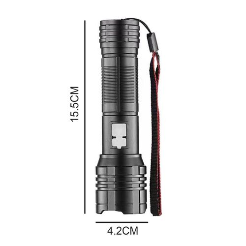 product_image_name-Generic-كشاف تكتيكي مزود بميزة زووم تلسكوبي، تصميم مقاوم للماء، ويعمل ببطارية USB قابلة لإعادة الشحن.-7