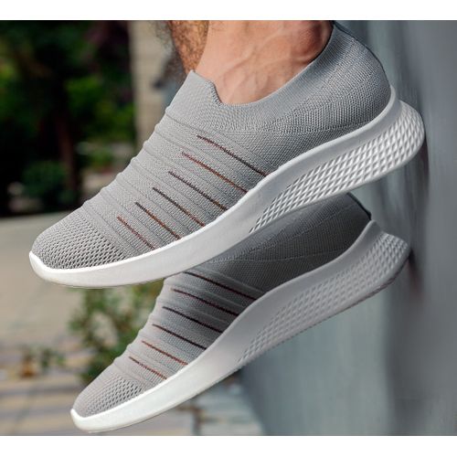 Buy Men's Sneaker Shoes- GrayMen's Fashion Sneaker Shoes in Egypt