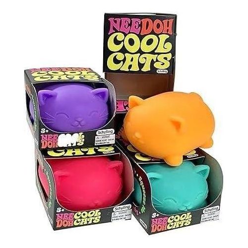 Curated visual reference: Gallery Detail: General Nee Doh Cool Cats Stress Relief Toy Squeezable Sensory