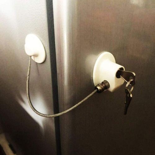 product_image_name-Generic-قفل الثلاجة مع مفاتيح - قفل برّاد مقاوم للصدأ - قفل فريزر-3