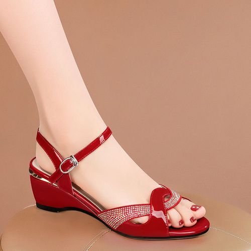 Fashion Lovely Wedge Heel Sandals For Ladies Red Best Price Online Jumia Egypt