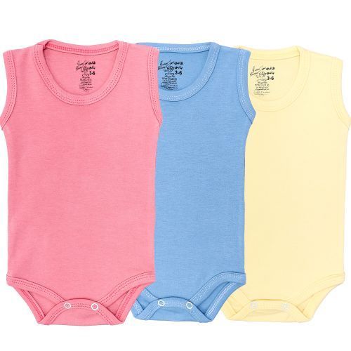 Buy Funny Bunny - Set Of (3) Basic Bodysuit Cut - For Newborn Baby in Egypt