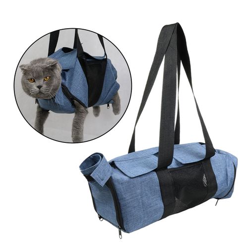 Generic Comfortable Cat Grooming Restraint Bag Hammock Nail