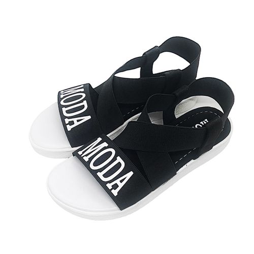 اشتري Flat Sandal For Woman - Black في مصر