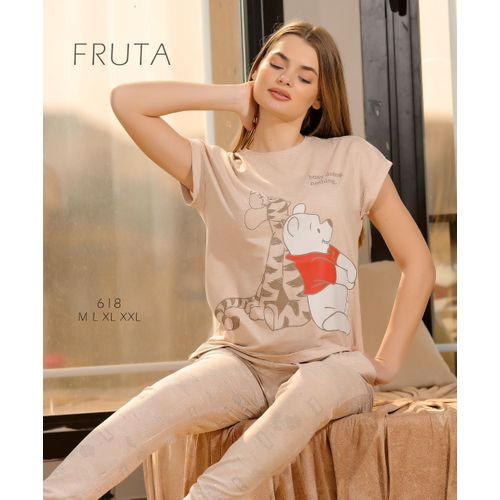 Fruta Summer Cotton Pajama Set For Women @ Best Price Online