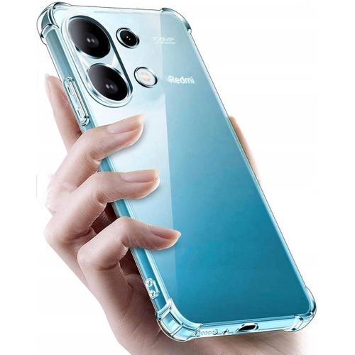 product_image_name-Generic-جراب متوافق مع شاومي ريدمي نوت 13 4G، جراب شفاف من السيليكون والبولي يوريثين الحراري غوريلا مضاد للصدمات بزوايا مضادة للصدمات - شفاف -7