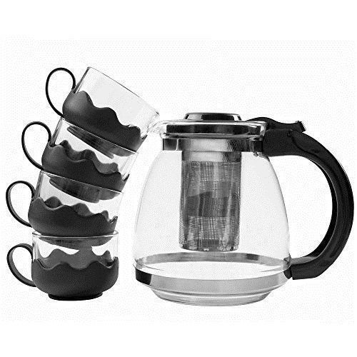 product_image_name-Generic-Glass Kettle + 4 Glass Cups With Plastic Base-1