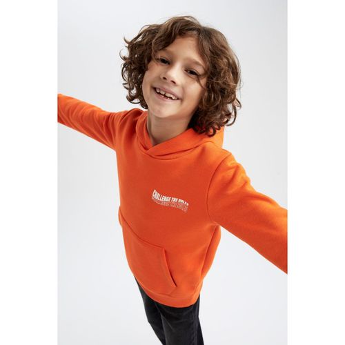 product_image_name-Defacto-Boy Hooded Regular Fit Sweat Shirt - Coral-1