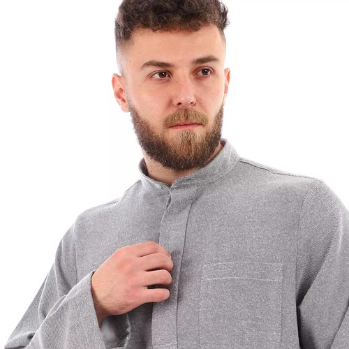 product_image_name-Shorto- جلابيه رجالي كستور - 2348 - رمادي غامق-4