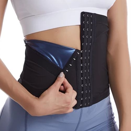 Fashion (Button Navy)Waist Trimmer For Women Sweat Wrap Sweat