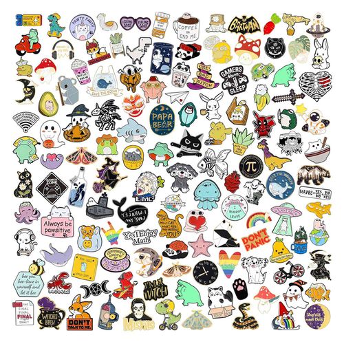 Generic Multi-style 24 Pack Cute Enamel Backpack Pins, Fun Enamel Pins Bulk  Set Cool Button Pins Aesthetic Pins Lapel Pins Anime @ Best Price Online