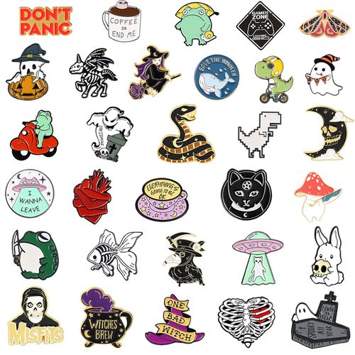 Demon Slayer Cool Enamel Pin Anime Lapel Pins Badges on Backpack  Accessories for Jewelry Japanese Manga New Year Gift Brooches