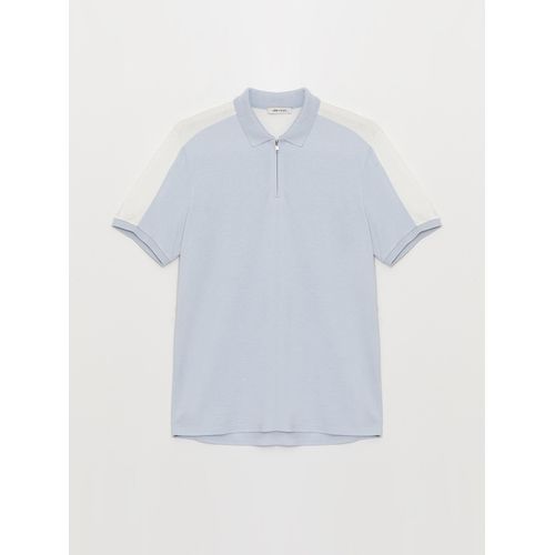 product_image_name-LC Waikiki-تي شيرت للرجال بأكمام قصيرة من LC Waikiki بتصميم عنق بولو قطن مخملي-4