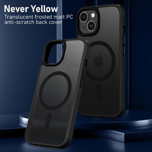 product_image_name-Generic-جراب مغناطيسي لهاتف آيفون 14 مزود بلوحتي حماية من الزجاج المقوى ولوحتي حماية للكاميرا، متوافق مع نظام MagSafe، جراب خلفي مضاد للخدش ومقاوم للصدمات مصنوع من مادة TPU لهاتف آيفون 14 مقاس 6.1 بوصة - أسود-3