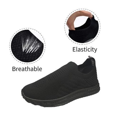 Generic Casual Slip On Sneakers For Men - Black