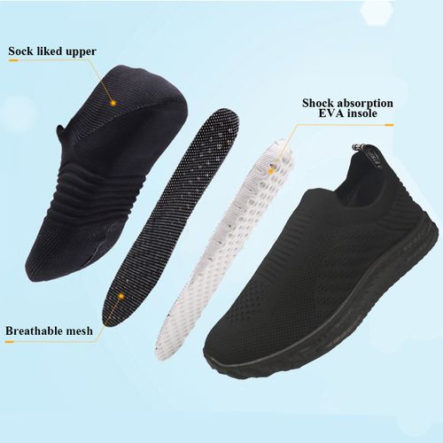 Generic Casual Slip On Sneakers For Men - Black