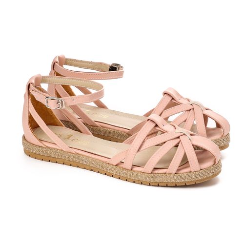 Buy Ice Club Buckle Closure Leather Sandals - Rose in Egypt