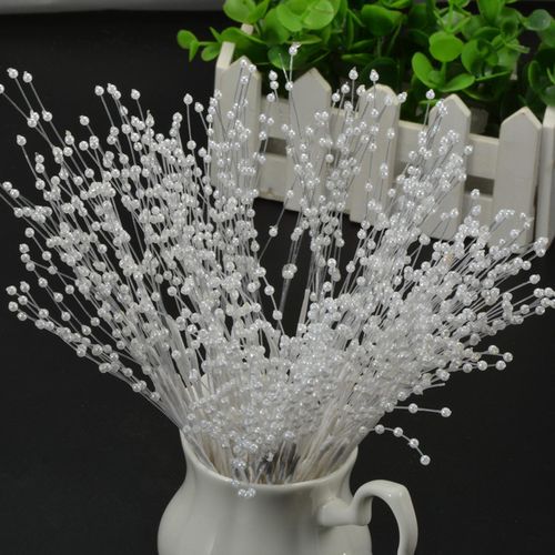 Generic 50Pcs Bridal Wedding Bouquet White Flower Spray Stem Flower Bouquet  @ Best Price Online