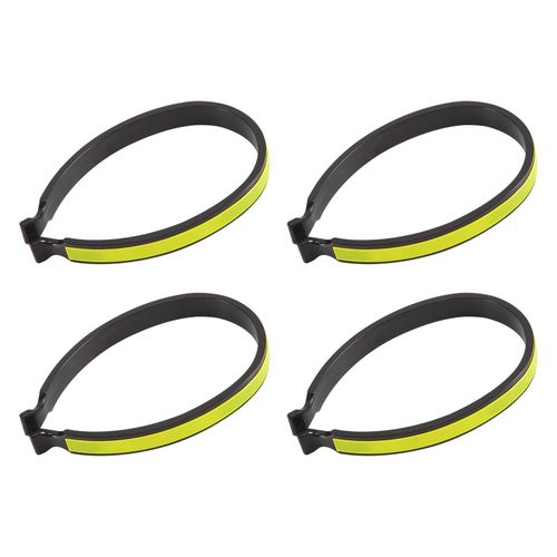 2Pcs Cycling Trouser Clips Reflective Trouser Bands Reflective Bike Clips