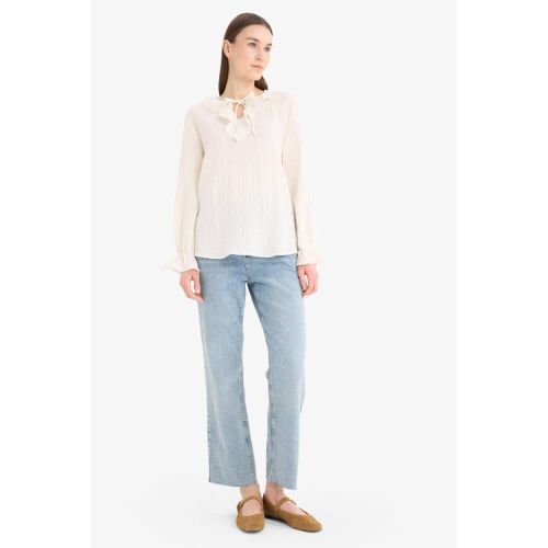 product_image_name-Defacto-Woman Blouse Long Sleeve Tunic - Off White-2