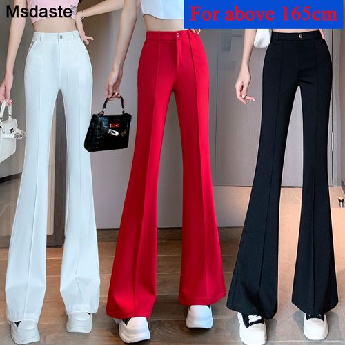 Fashion (Black)Pants Women High Waist Pantalones De Mujer Full