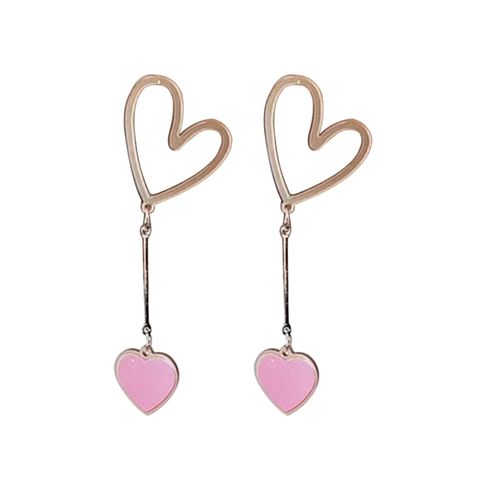 Heart tassel hot sale earrings