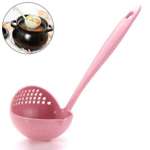 product_image_name-Generic- ملعقة شوربة مع مصفاة - مقشدة بمقبض طويل 2 * 1 - قطعة -1