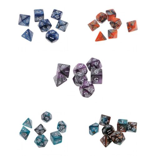 Buy 35 Pieces Acrylic Polyhedral Dice D4-D20 For Dungeons Dragons DND MTG in Egypt