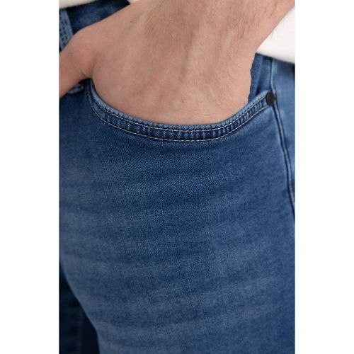 product_image_name-Defacto-Man Pedro-Slim Fit Denim Trousers - Mid Blue-4