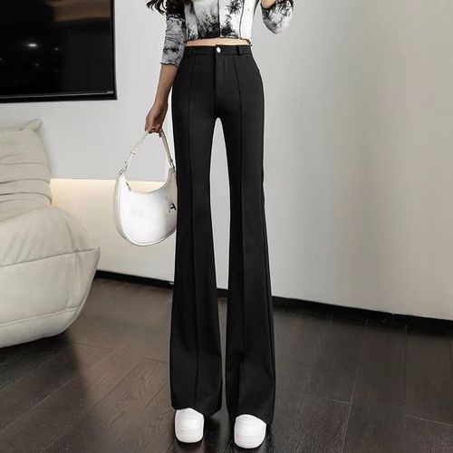 Black High Waist Fitted Flared Pants  Stylish work outfits, Classy work  outfits, Business casual dresses