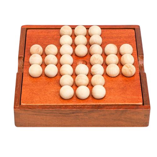 Generic Wooden Solitaire Board Game Mind Brain Teaser Diamond Chess For @  Best Price Online