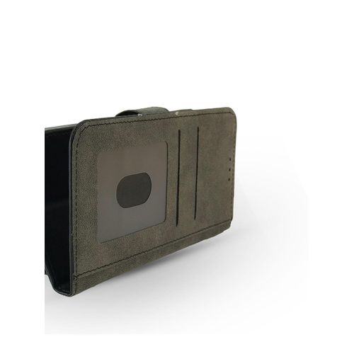 product_image_name-Generic-جراب محفظة جلدي قابل للطي بتصميم خطين مع حامل وحزام وإغلاق مغناطيسي، جراب سيليكون داخلي من مادة TPU، متوافق مع هاتف Samsung Galaxy A05 (6.7 بوصة) (أسود)-4