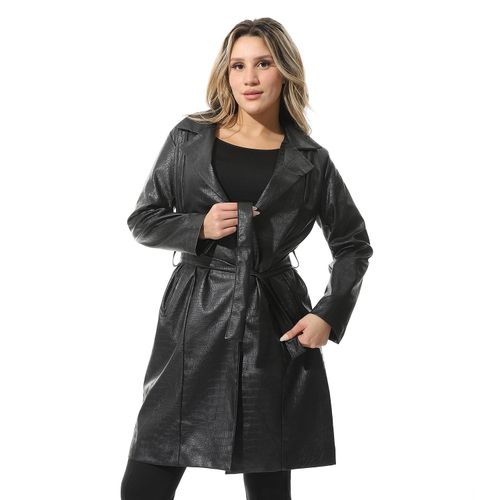 product_image_name-Menta By Coctail-معطف جلدي - 17106-أسود-1