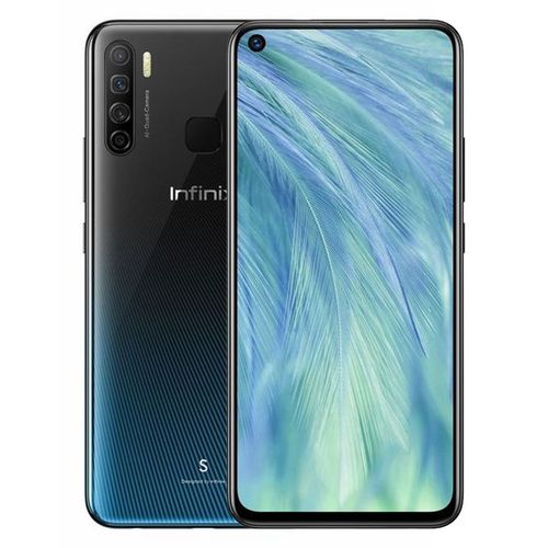 product_image_name-Infinix-X652 S5 - 6.6-inch 64GB/4GB Dual SIM 4G Mobile Phone -  Nebula Black-1