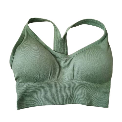 Generic Comfy Sports Bra Fitness Crop Top Vest Jogging Exercise Green XL @  Best Price Online