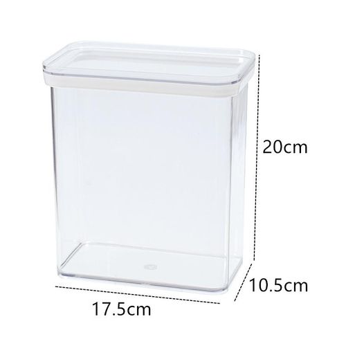 0.9L/2.4L/3.4L Plastic Storage Box Transparent Food Container Jars for Bulk  Cereals Sugar Case Kitchen Organizer Accessories