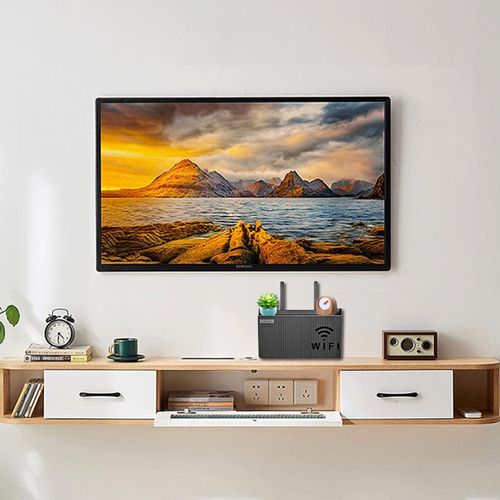 product_image_name-Generic-صندوق تخزين راوتر واي فاي، يثبت على الحائط، رف تخزين جداري لغرفة المعيشة والتلفزيون - رف علوي لديكور المنزل-5