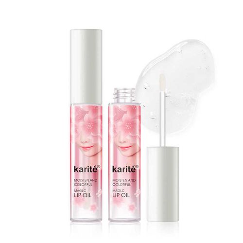 Karite Lip Gloss Moisturizer Plump Volume Shiny Transparent Lip Oil Lip ...